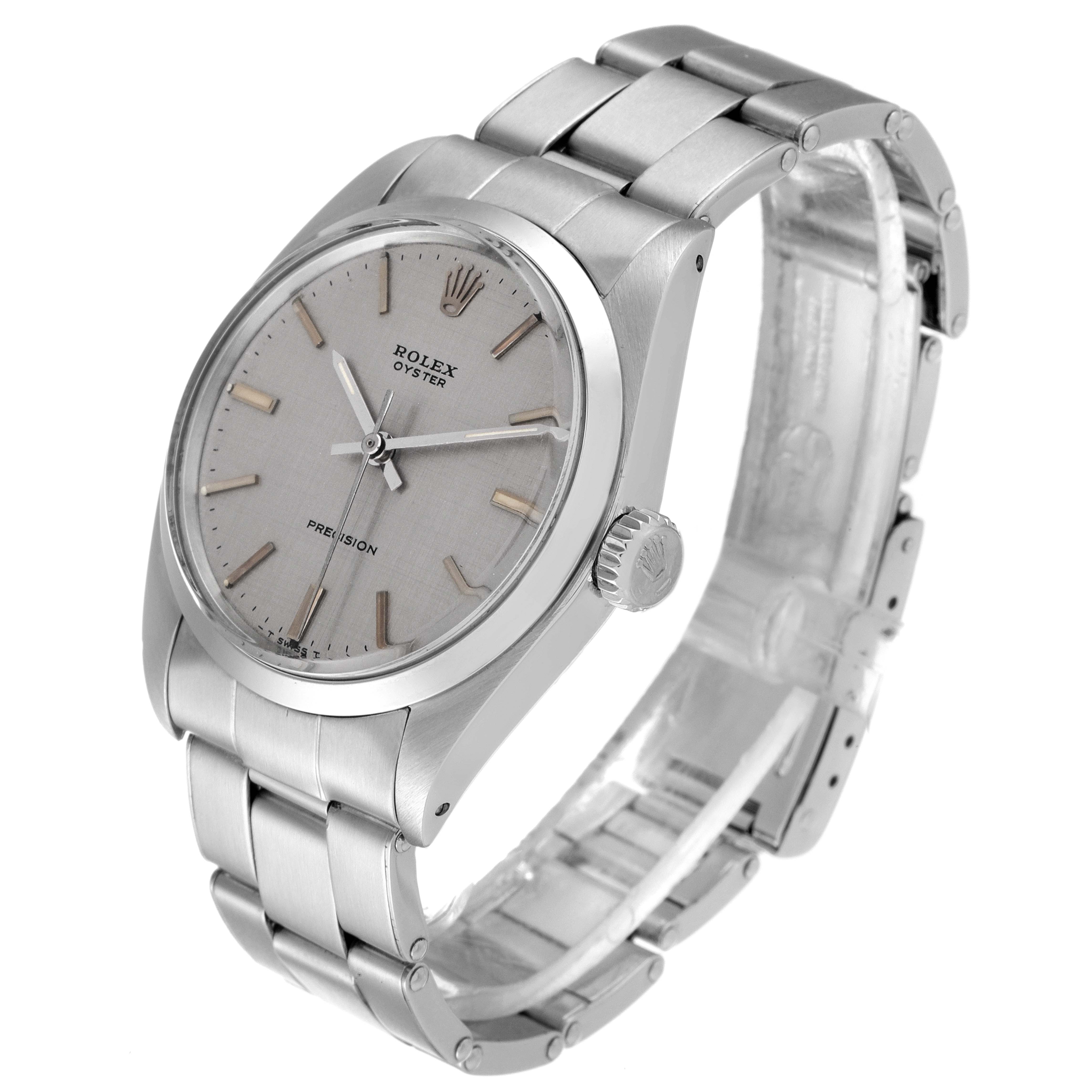 The Rolex Vintage Collection 6426 Men's Stainless Steel Silver Dial 6426 Men's Stainless Steel Silver Dial watch is shown at a three-quarter angle, displaying the face, crown, and bracelet.