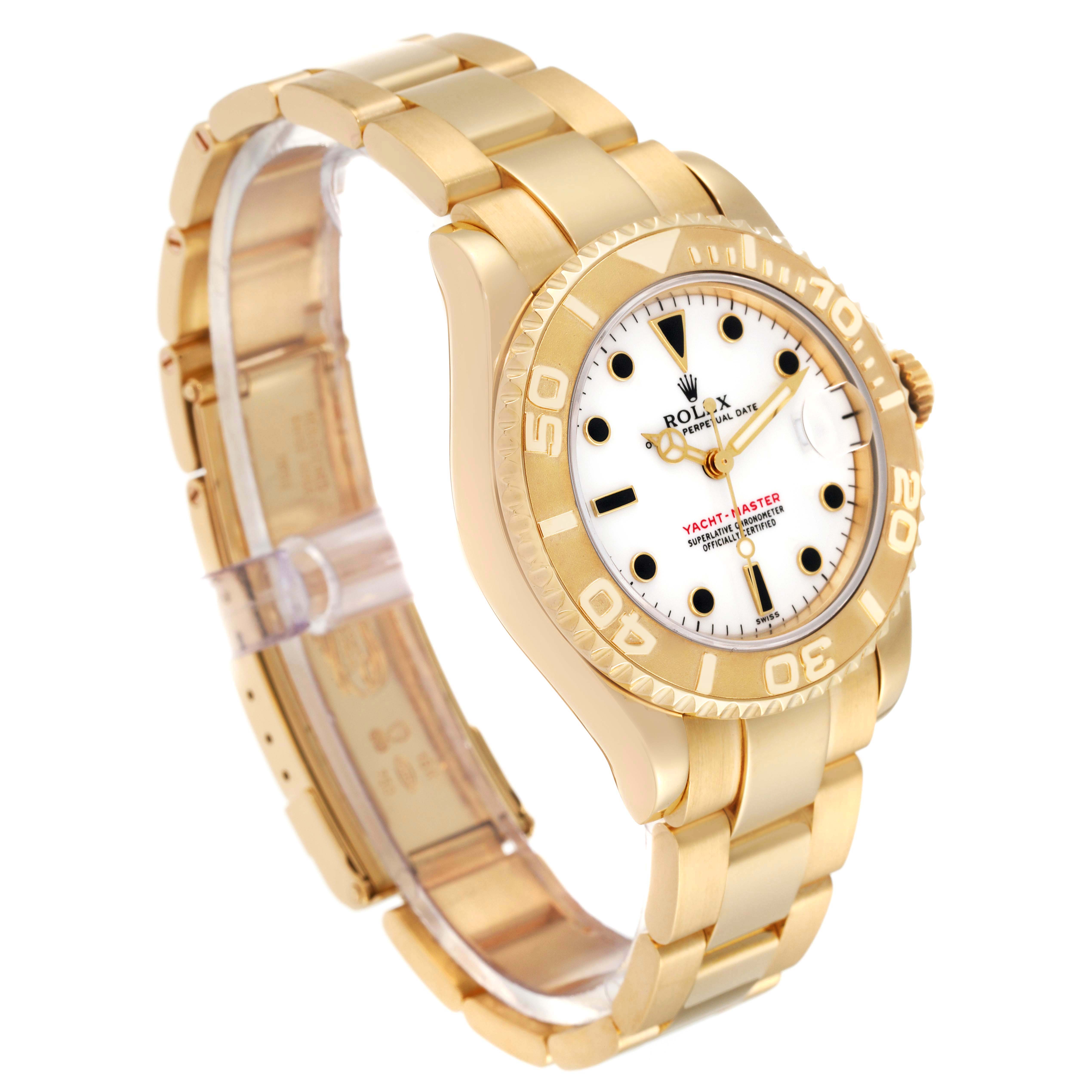 mi*♬︎*.　0218 Rolex Yacht Master 68628 Blue Dial 18K Yellow Gold Watch