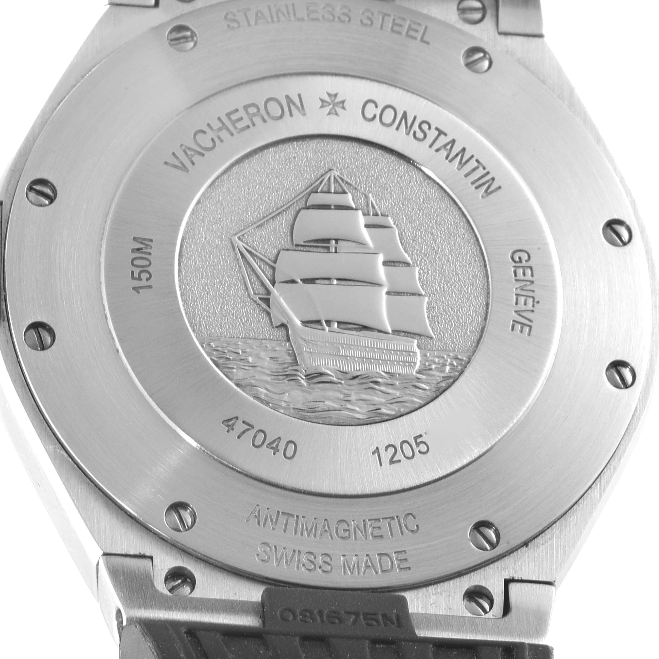 Vacheron Constantin Overseas Deep Stream Grey Dial Steel Mens Watch ...