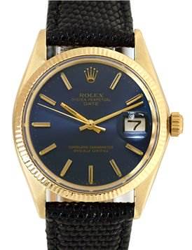 Photo of Rolex Vintage Mens 14k Yellow Gold Oyster Perpetual Date 1503 Rare