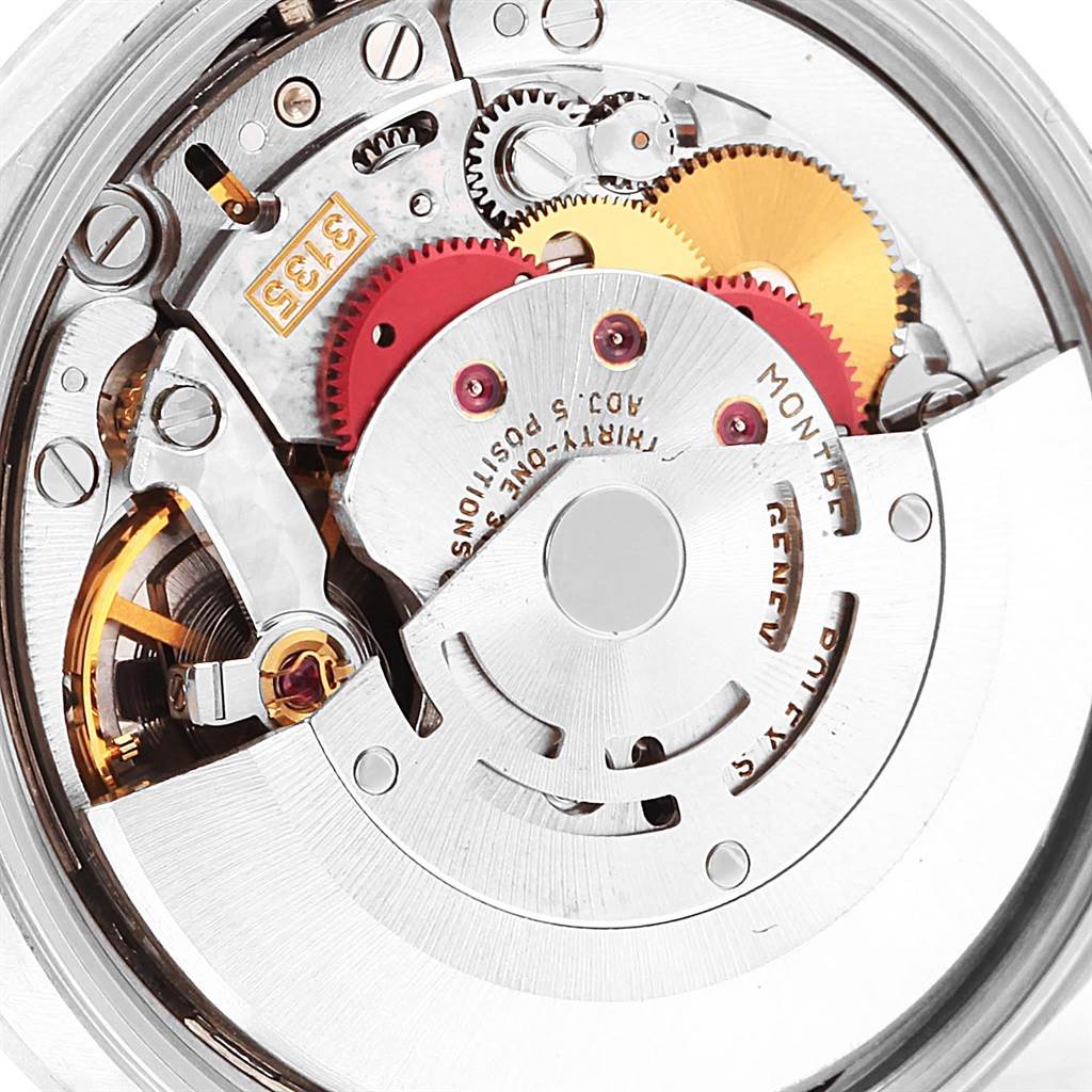 This image shows the internal movement mechanism of a Rolex Date 15200 Men's Stainless Steel Black Dial 15200 Men's Stainless Steel Black Dial model watch from a close-up, top-down angle.