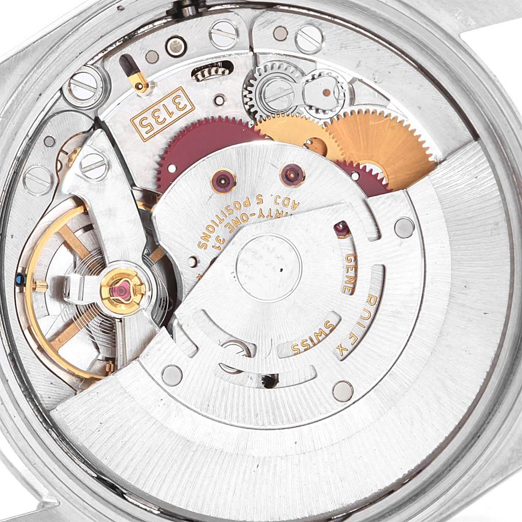 This image shows the internal mechanism of a Rolex Date 15200 Men's Stainless Steel White Dial 15200 Men's Stainless Steel White Dial model watch, viewed from the back.