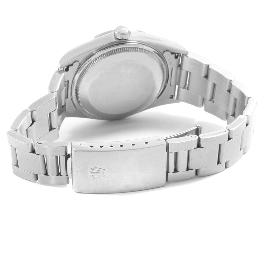 The image shows the back and bracelet clasp of a Rolex Date 15200 Men's Stainless Steel White Dial 15200 Men's Stainless Steel White Dial model watch.