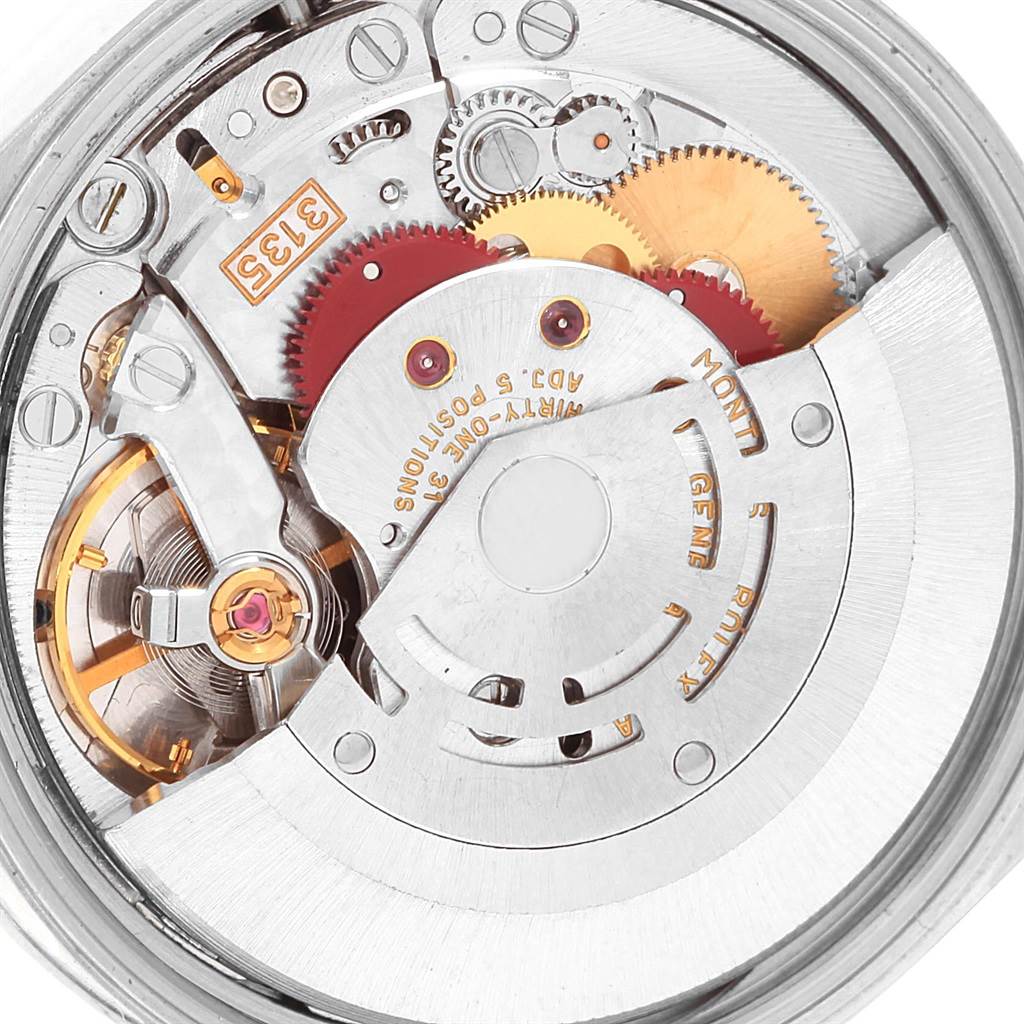 This image shows the movement mechanism of a Rolex Date 15200 Men's Stainless Steel White Dial 15200 Men's Stainless Steel White Dial model watch from the back.