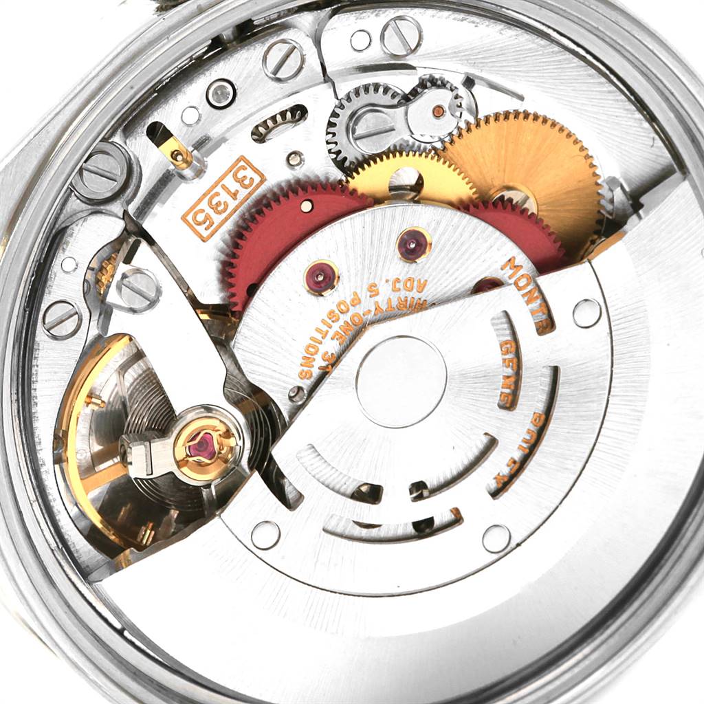 This image displays the internal movement mechanism of the Rolex Date 15200 Men's Stainless Steel White Dial 15200 Men's Stainless Steel White Dial model watch from a close-up angle.
