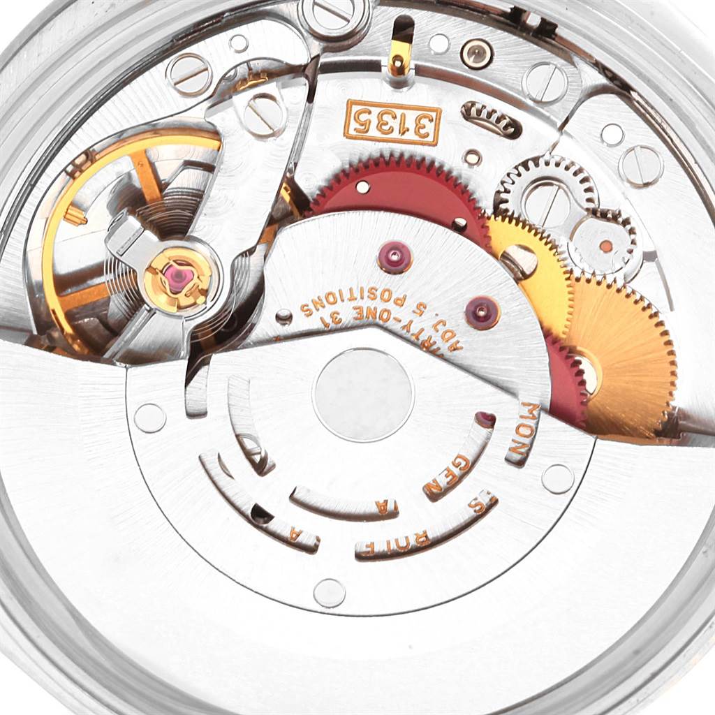 This image shows the internal movement mechanism of a Rolex Date 15200 Men's Stainless Steel Blue Dial 15200 Men's Stainless Steel Blue Dial model watch.