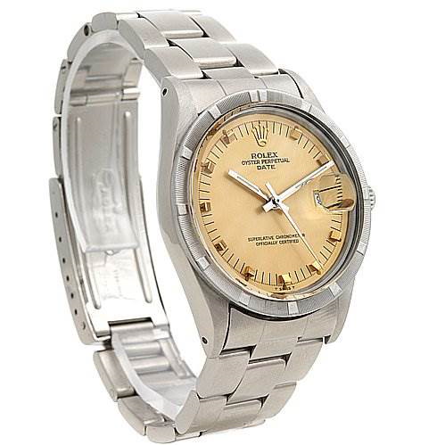 Rolex Date Mens Ss Champagne Dial Watch 15010 - Great SwissWatchExpo