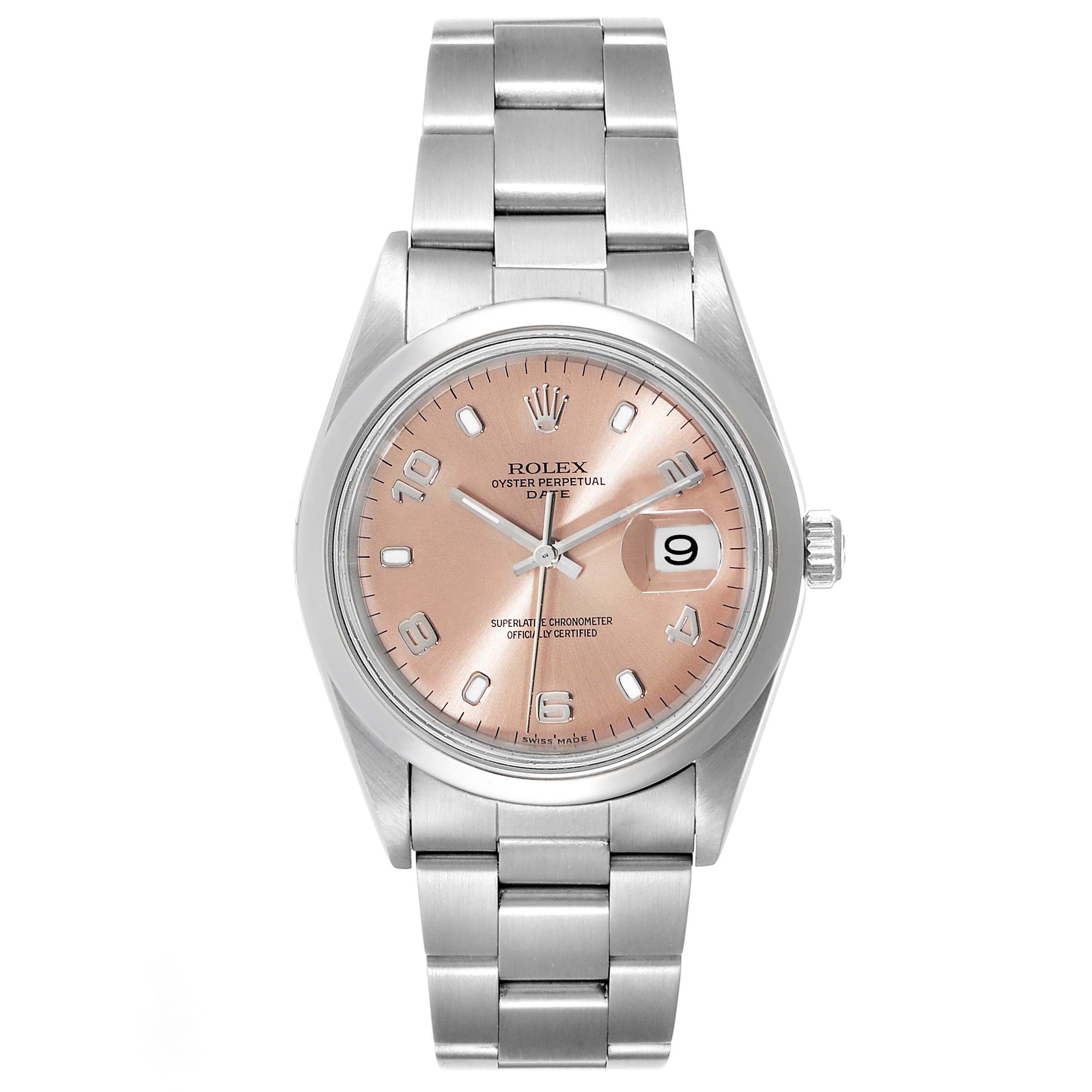 rolex day date salmon dial