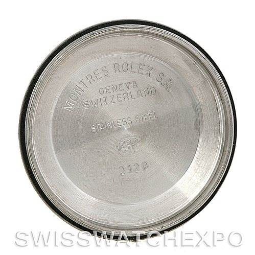 This image shows the inside of the case back of a Rolex Date 15223 Men's Steel and Gold (two tone) Grey Dial 15223 Men's Steel and Gold (two tone) Grey Dial model watch, displaying the inscriptions and markings.