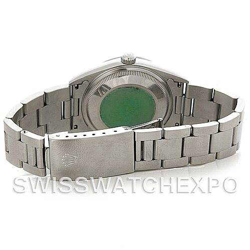 The image shows the back and bracelet clasp of a Rolex Date 15200 Men's Stainless Steel Blue Dial 15200 Men's Stainless Steel Blue Dial model watch.