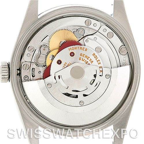 This image shows the movement and inner mechanism of a Rolex Date 15200 Men's Stainless Steel Black Dial 15200 Men's Stainless Steel Black Dial model watch from the back.
