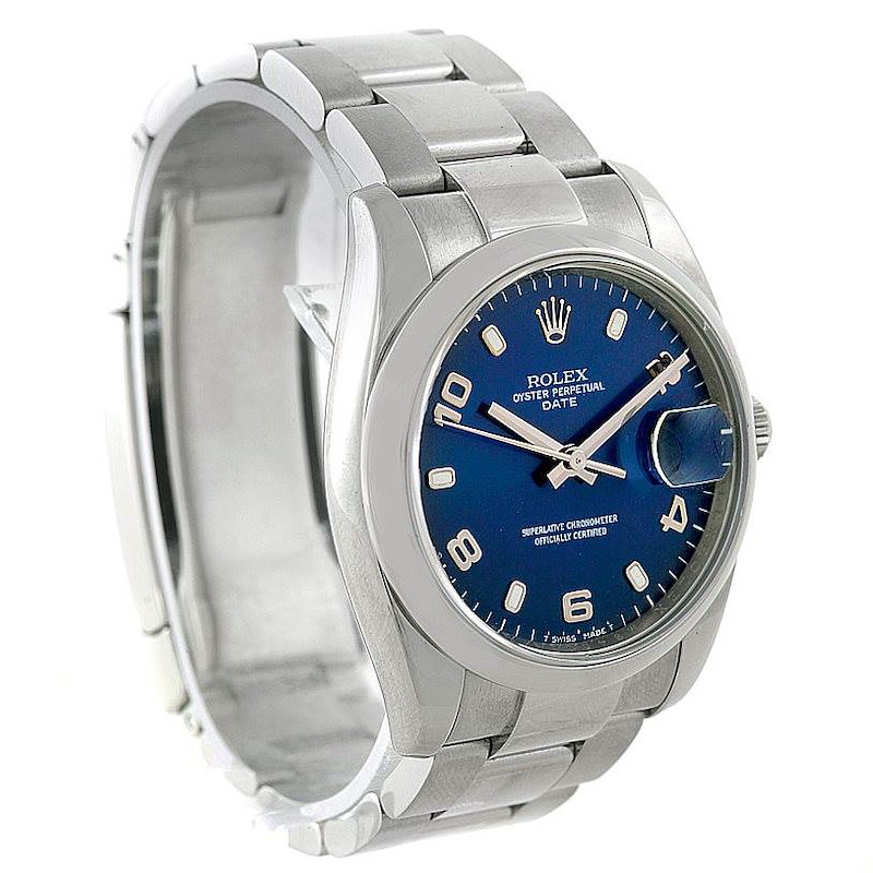 Rolex Date Mens Stainless Steel Watch 115200 SwissWatchExpo