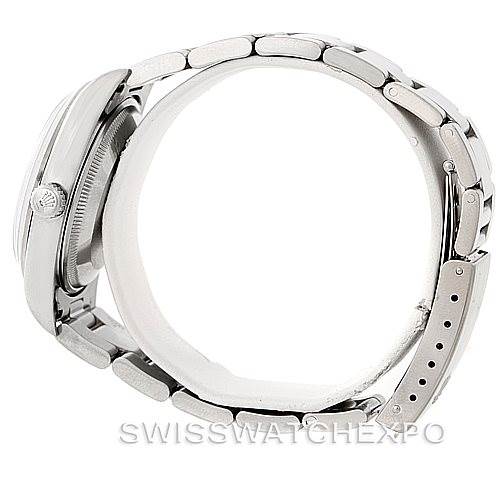 The image shows a Rolex Date 15200 Men's Stainless Steel White Dial 15200 Men's Stainless Steel White Dial model watch from a side angle, mainly highlighting the case and bracelet.