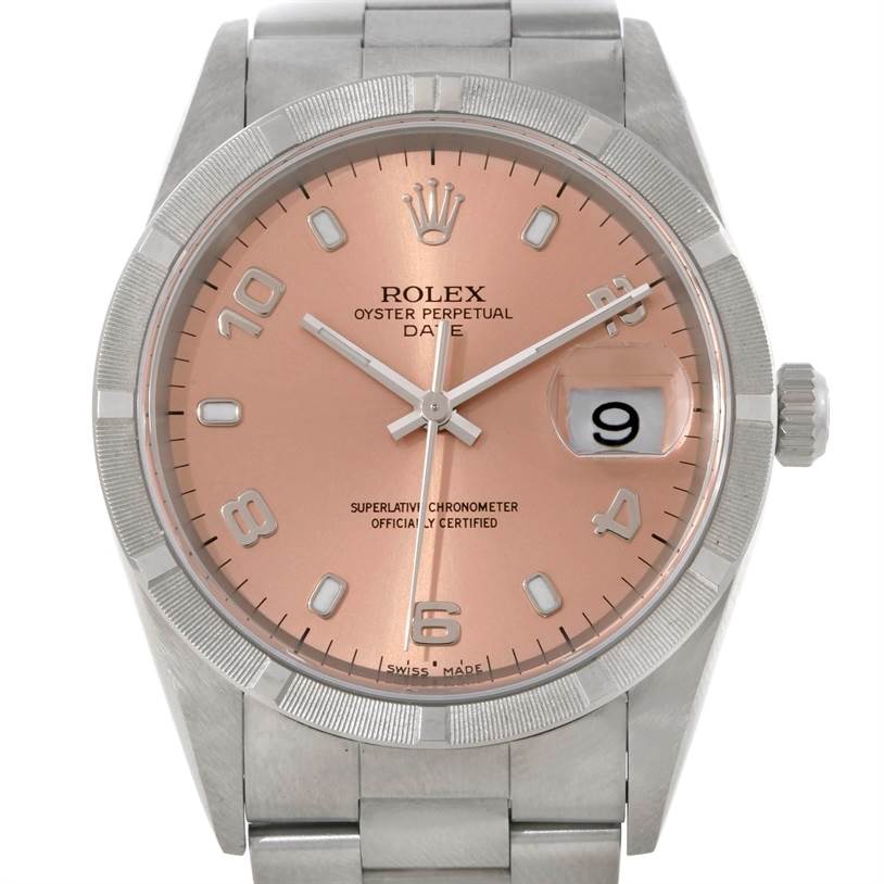 rolex day date salmon dial