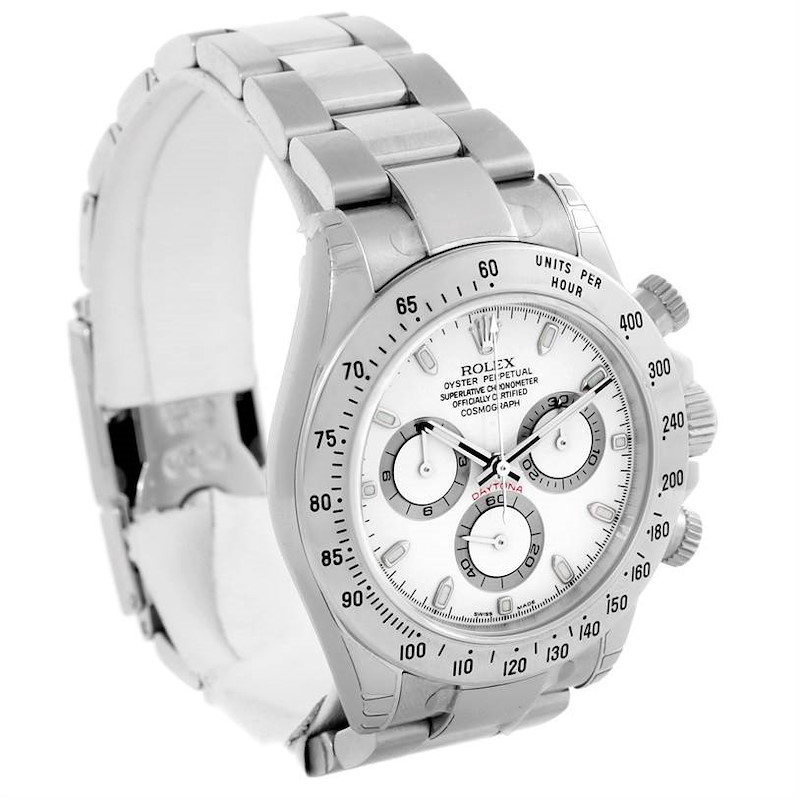 Rolex Cosmograph Daytona Steel White Dial Mens Watch 116520 Unworn SwissWatchExpo