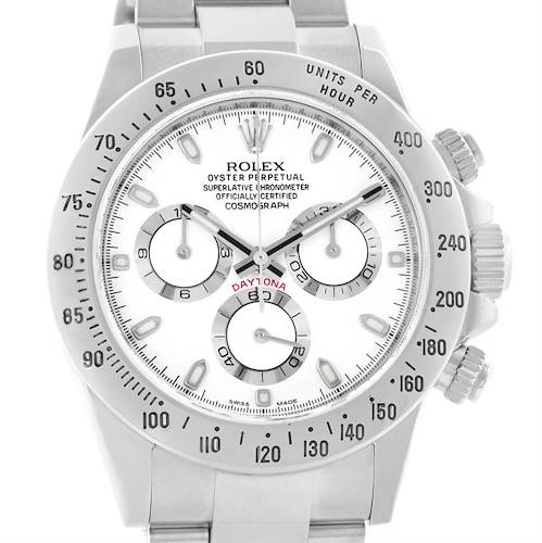 Photo of Rolex Cosmograph Daytona White Dial Steel Mens Watch 116520