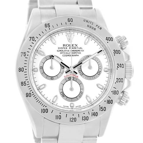 Photo of Rolex Cosmograph Daytona White Dial Chronograph Mens Watch 116520
