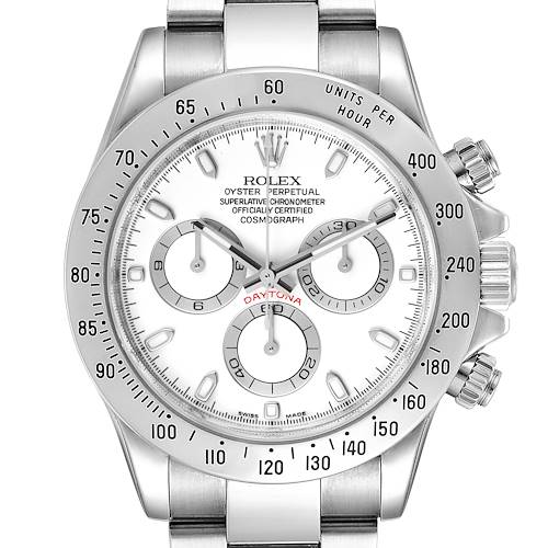 Photo of Rolex Cosmograph Daytona White Dial Chronograph Steel Watch 116520