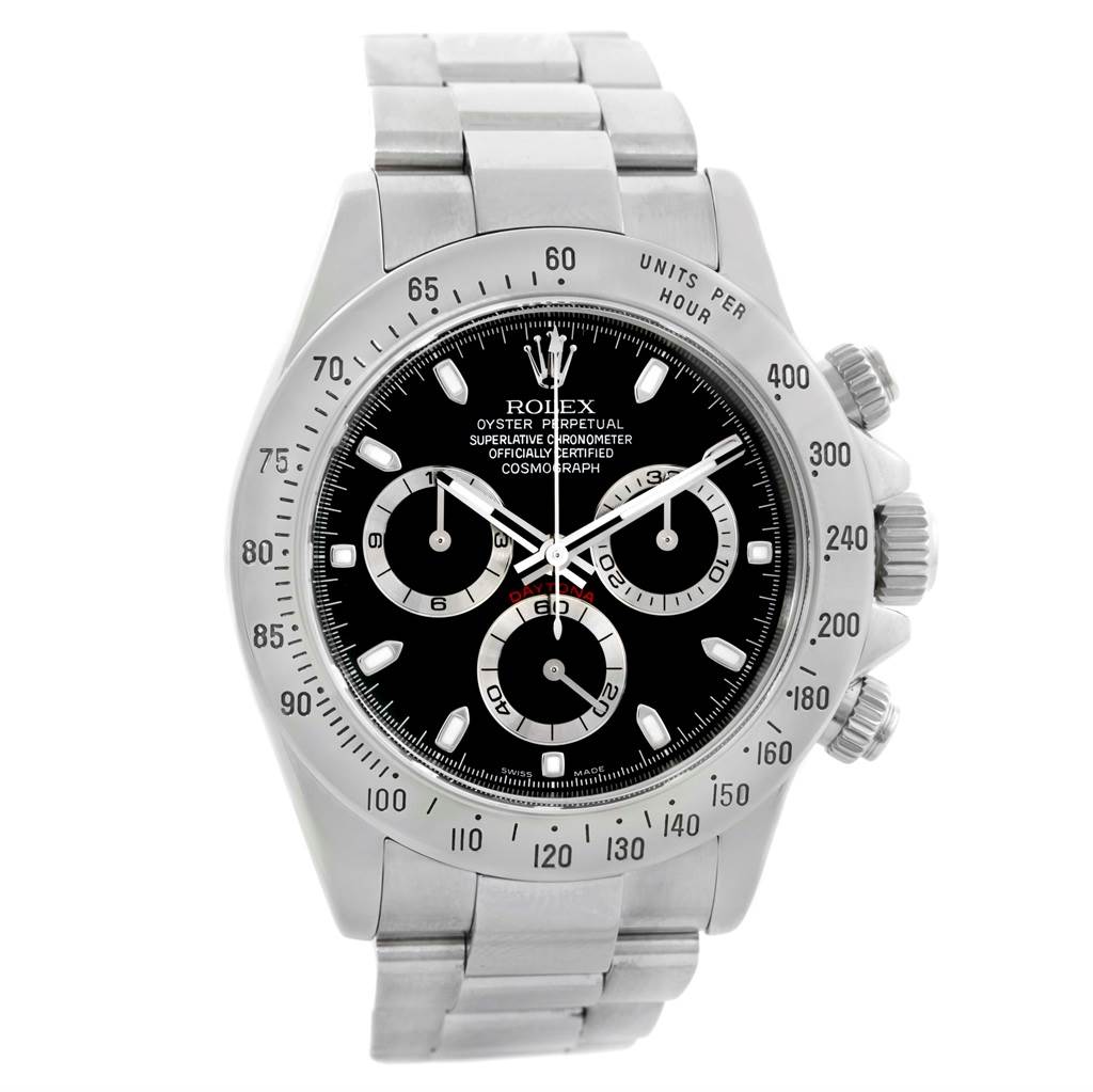 Rolex Cosmograph Daytona 40mm Black Dial Chronograph Mens Watch 116520 ...