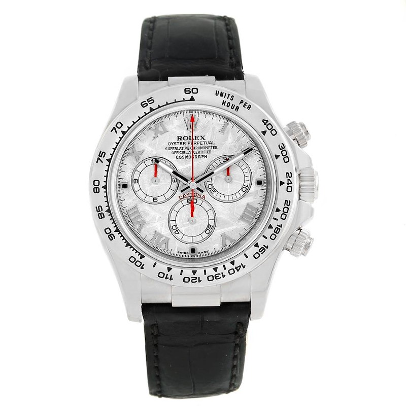 white gold meteorite daytona