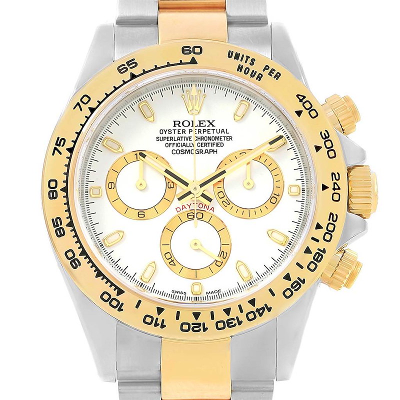 Rolex Cosmograph Daytona Steel Yellow Gold Watch 116503 Box Papers SwissWatchExpo