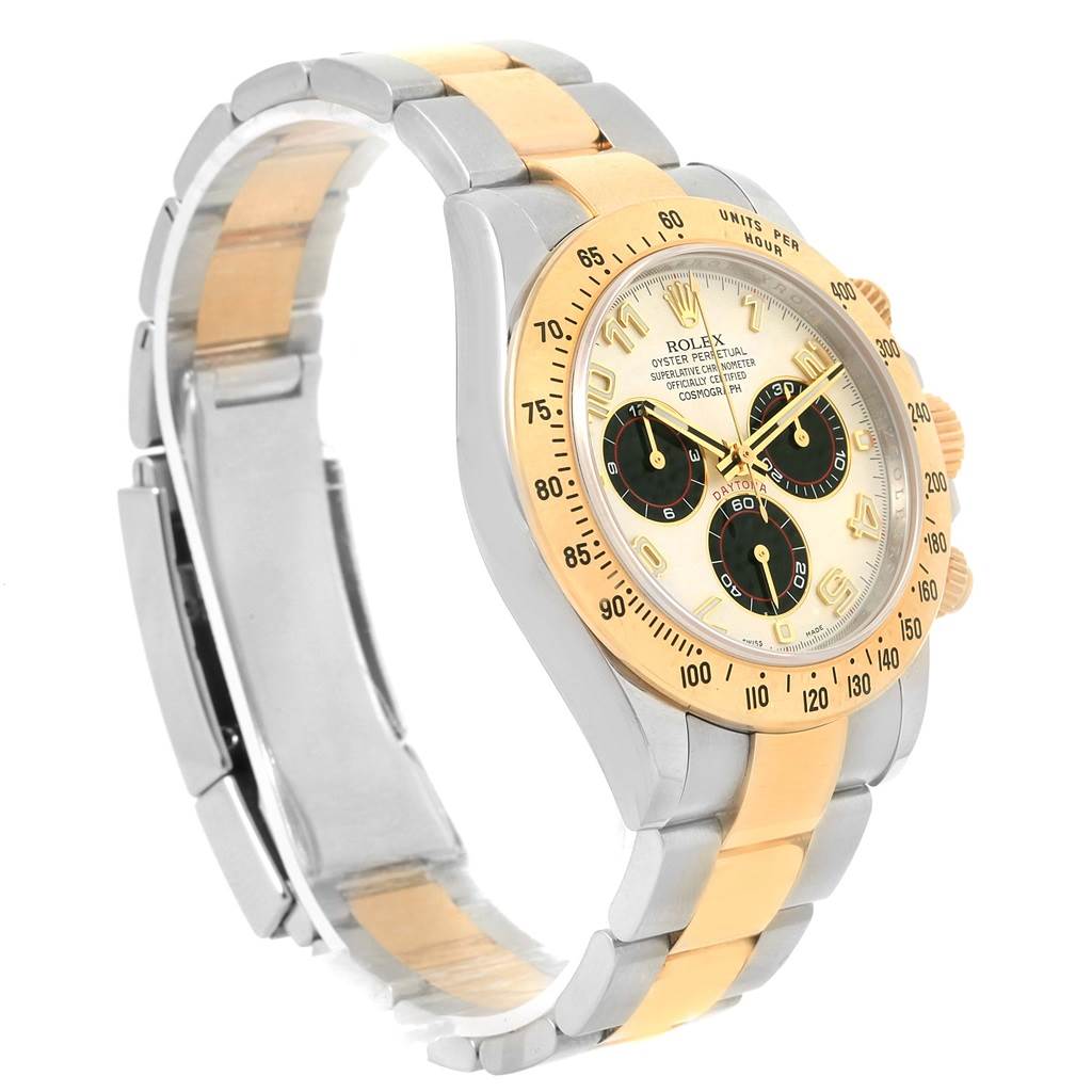 Rolex Cosmograph Daytona Panda Dial Steel Yellow Gold Watch 116523 ...
