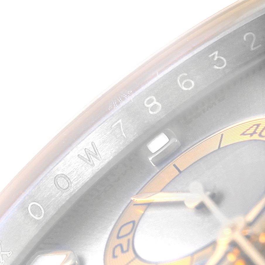 The image shows a close-up of the dial and bezel of a Rolex Daytona 116523 Men's Stainless Steel Grey Dial 116523 Men's Stainless Steel Grey Dial watch.