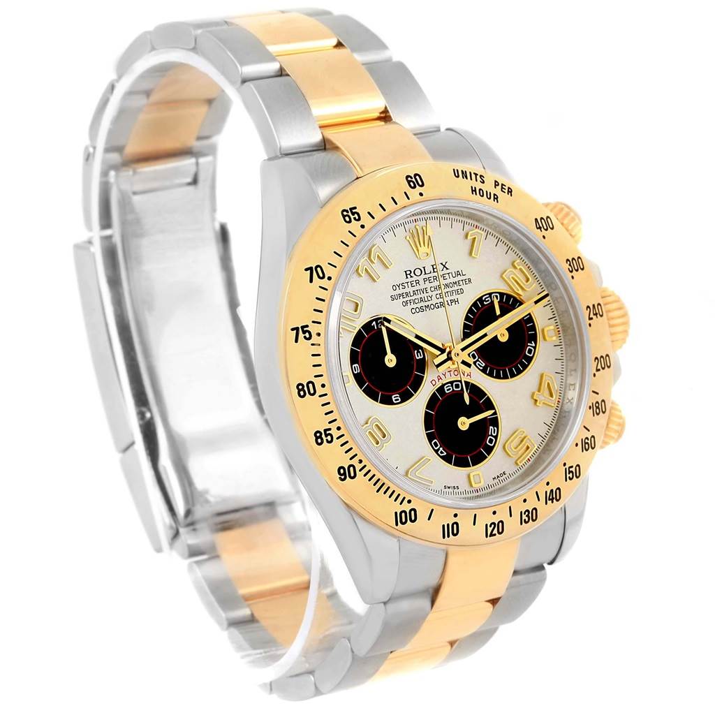 Rolex Daytona Panda Dial Steel Yellow Gold Watch 116523 Box ...
