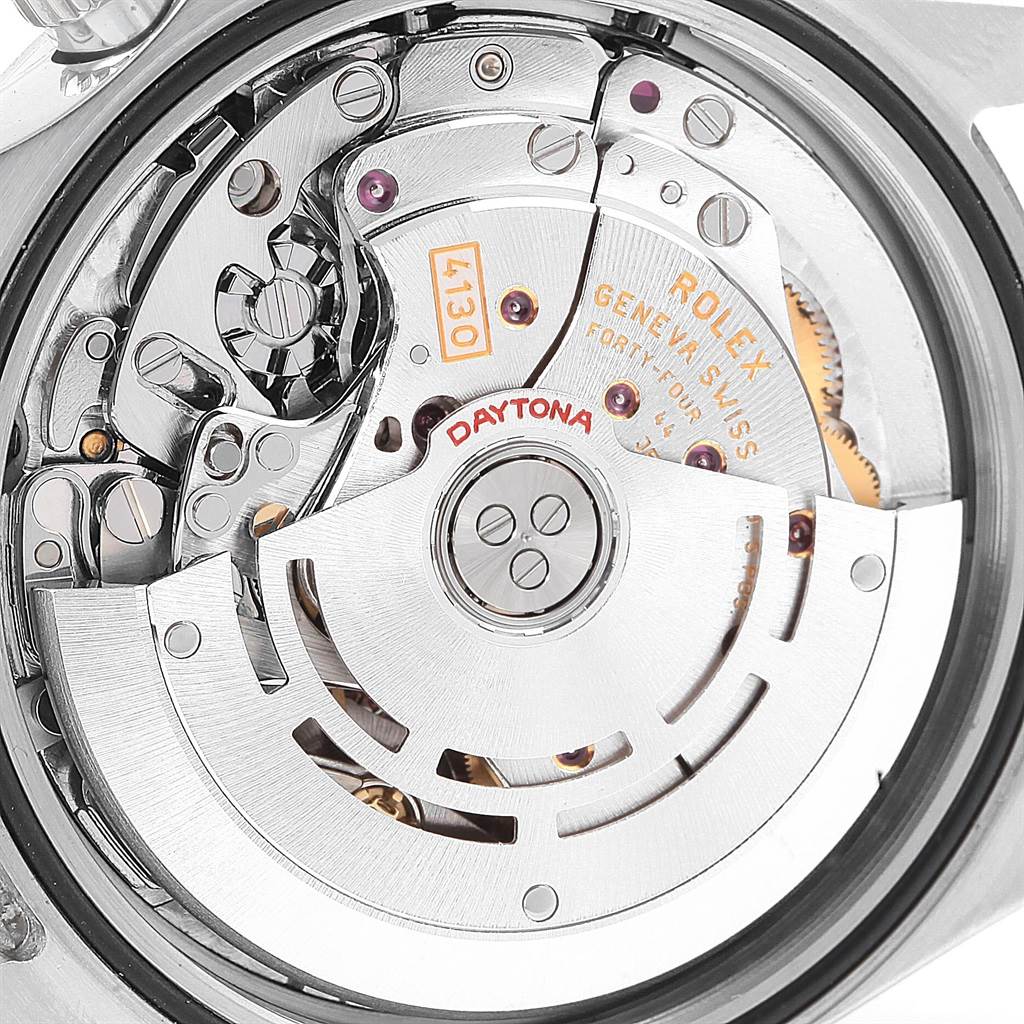 The image shows the inner mechanical movement of the Rolex Daytona 116520 Men's Stainless Steel White Dial 116520 Men's Stainless Steel White Dial watch model viewed from the back.
