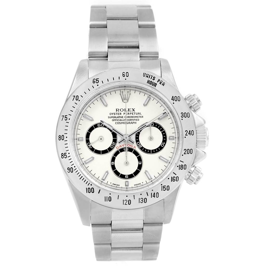 Rolex Cosmograph Daytona White Dial Zenith Movement Watch 16520 ...