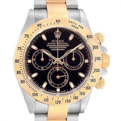 Photo of Rolex Daytona Steel Yellow Gold Chronograph Mens Watch 116523