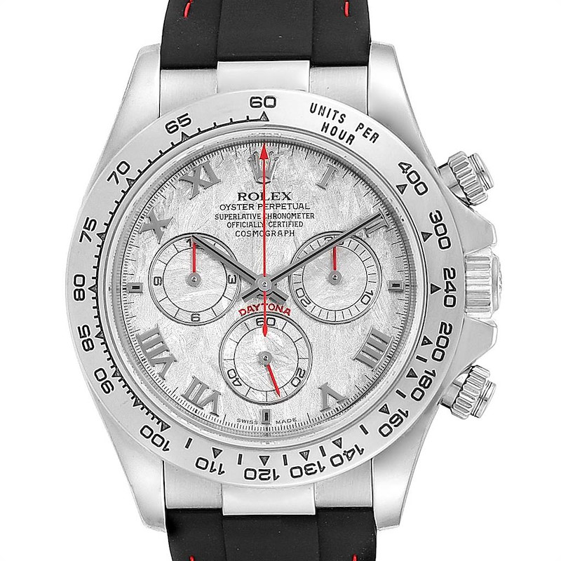 Rolex Cosmograph Daytona White Gold Meteorite Dial Mens Watch 116519 SwissWatchExpo