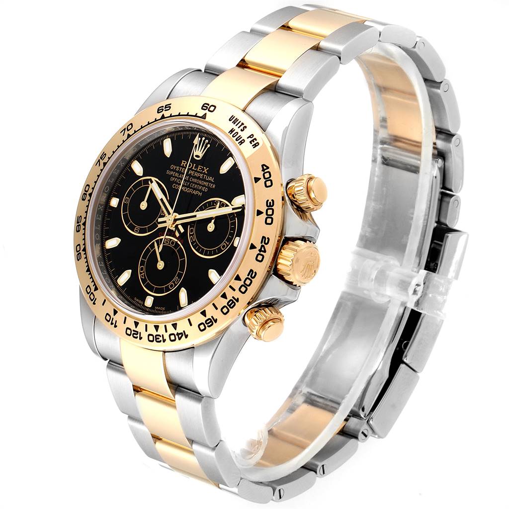 Rolex Cosmograph Daytona Black Dial Steel Yellow Gold Mens Watch 116503 ...