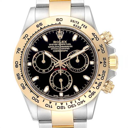 Photo of Rolex Cosmograph Daytona Black Dial Steel Yellow Gold Mens Watch 116503