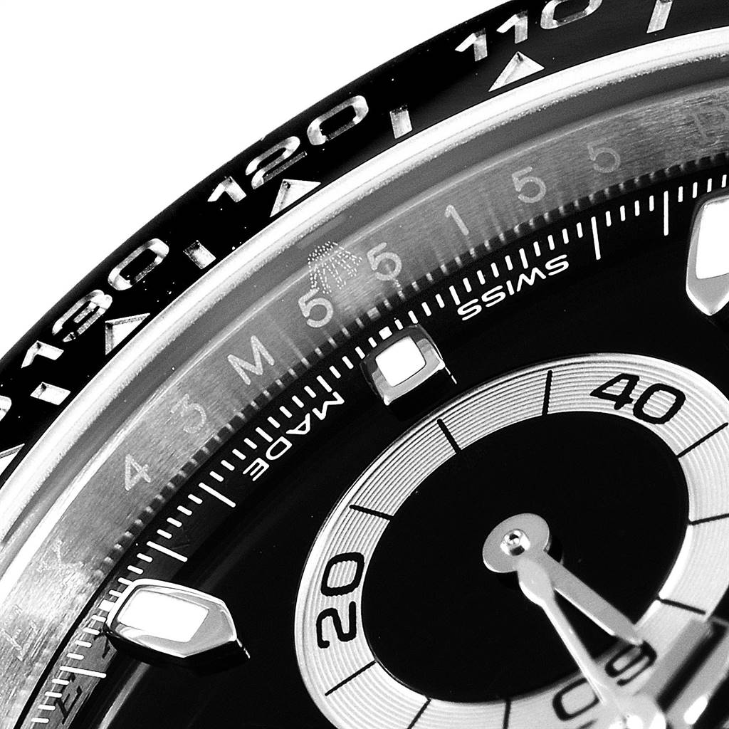 Rolex Daytona Ceramic Bezel Black Dial Chronograph Mens Watch 116500 ...