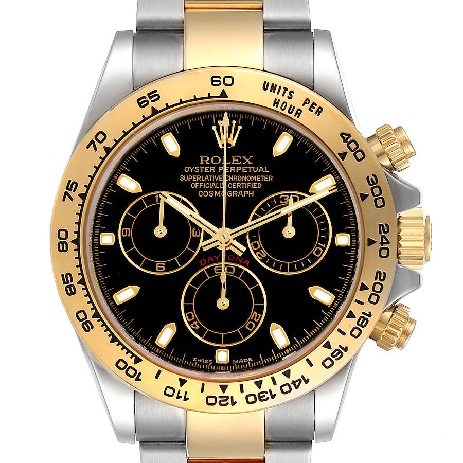 Rolex Cosmograph Daytona Steel Yellow Gold Mens Watch 116503 Box Card Unworn SwissWatchExpo