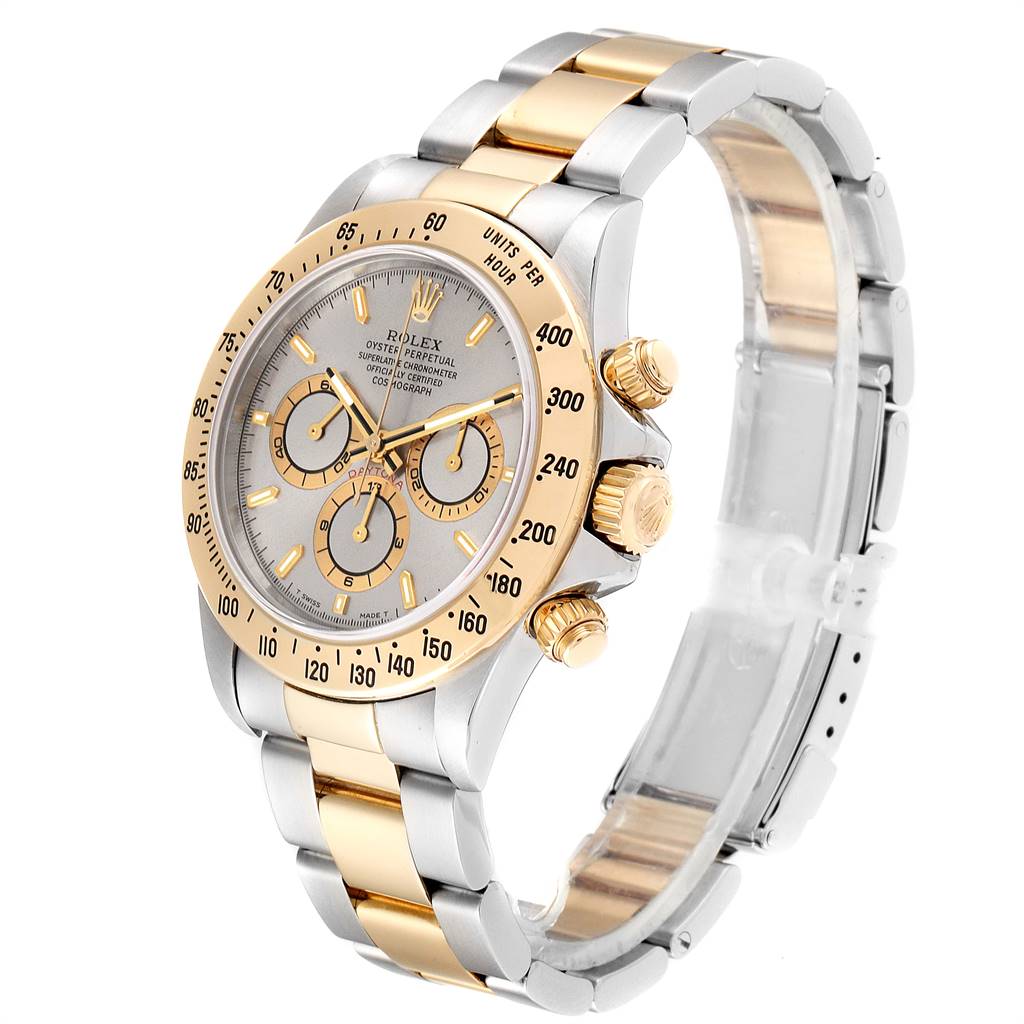 Rolex Daytona Steel Yellow Gold Slate Dial Mens Watch 16523 ...