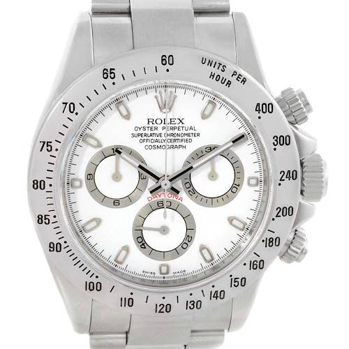 Photo of Rolex Cosmograph Daytona Steel White Dial Mens Watch 116520