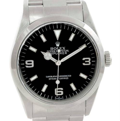 Photo of Rolex Explorer I Automatic Mens Stainless Steel Watch 14270