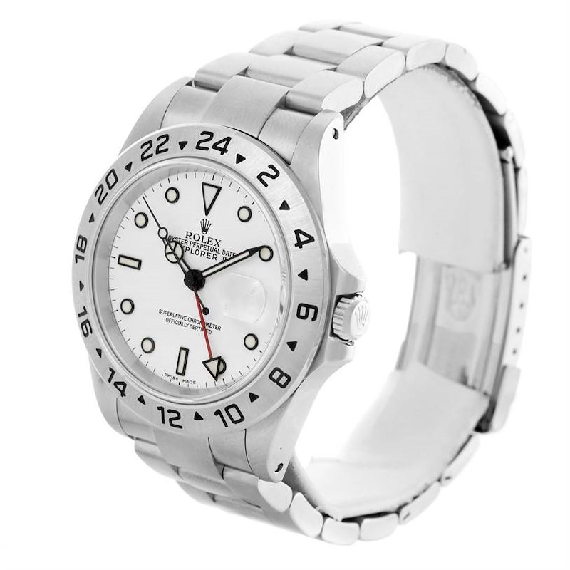 Rolex Explorer II White Dial Automatic Mens Watch 16570 Year 2002 SwissWatchExpo
