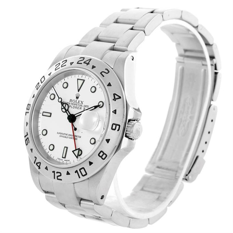 Rolex Explorer II White Dial Automatic Mens Watch 16570 Year 2002 SwissWatchExpo