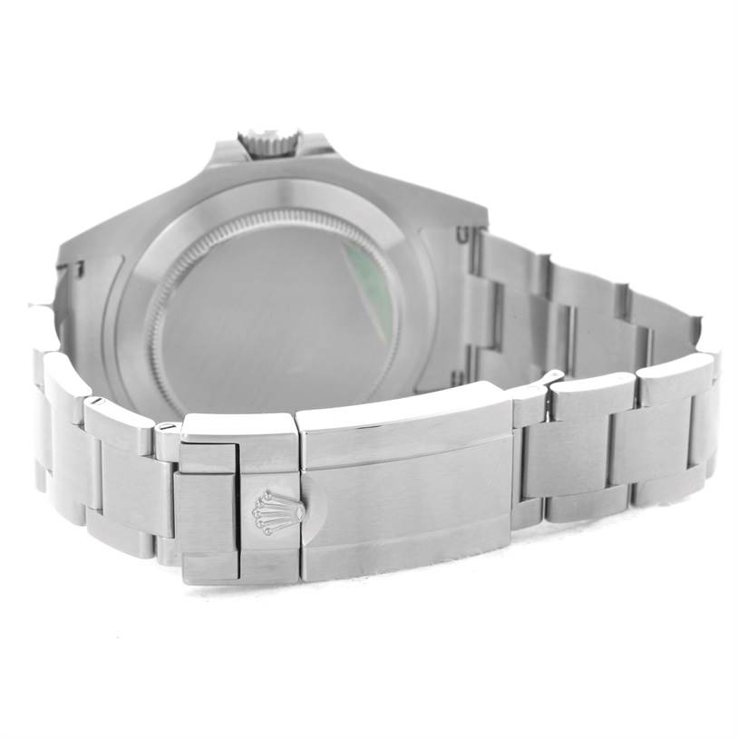 The image shows the back case and bracelet of a Rolex Explorer 216570 Men's Stainless Steel Black Dial 216570 Men's Stainless Steel Black Dial watch, focusing on the clasp and links.