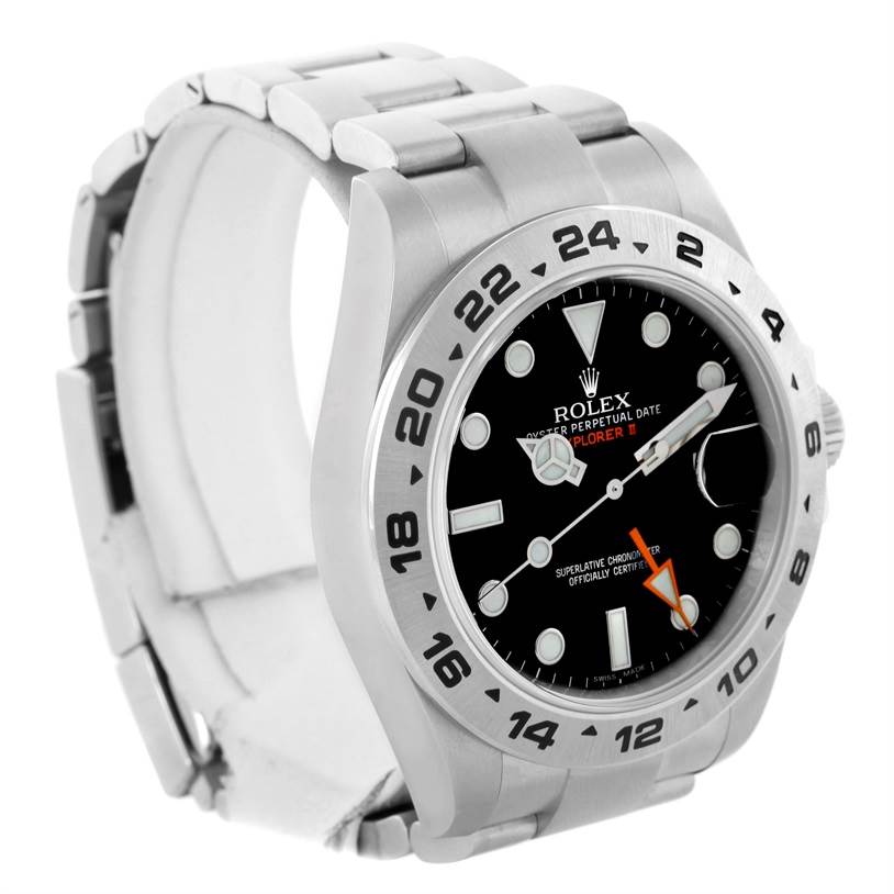 The image shows the Rolex Explorer 216570 Men's Stainless Steel Black Dial 216570 Men's Stainless Steel Black Dial watch model from a front angle, highlighting the dial, bezel, and part of the bracelet.