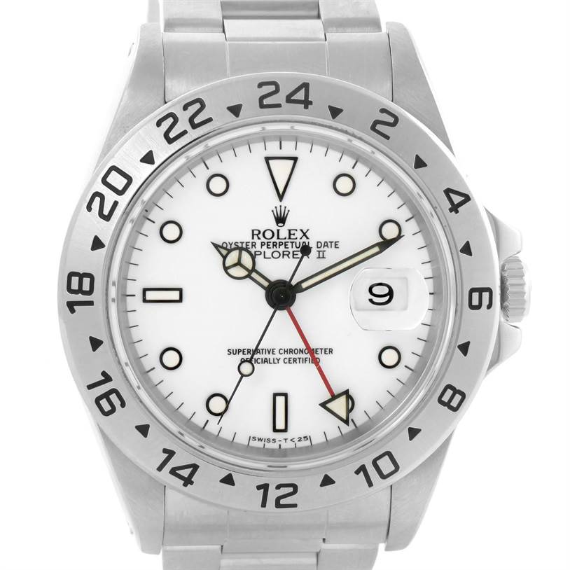 Rolex Explorer II White Dial Steel Mens Watch 16570 Year 1994 ...