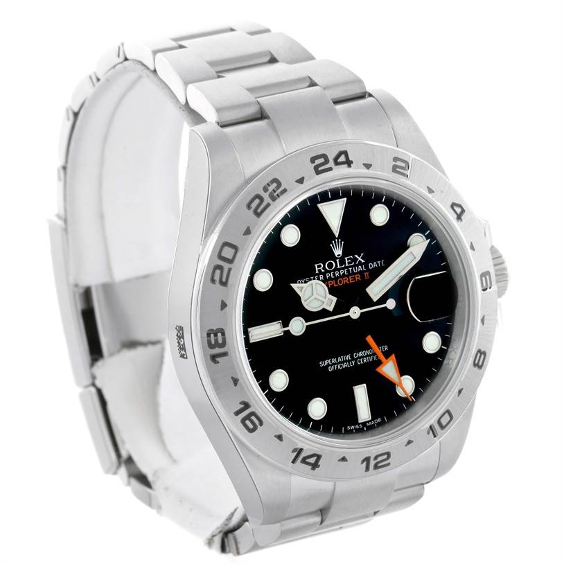 The image shows a Rolex Explorer 216570 Men's Stainless Steel Black Dial 216570 Men's Stainless Steel Black Dial watch at a slight right-side angle, highlighting the bezel, dial, and bracelet.