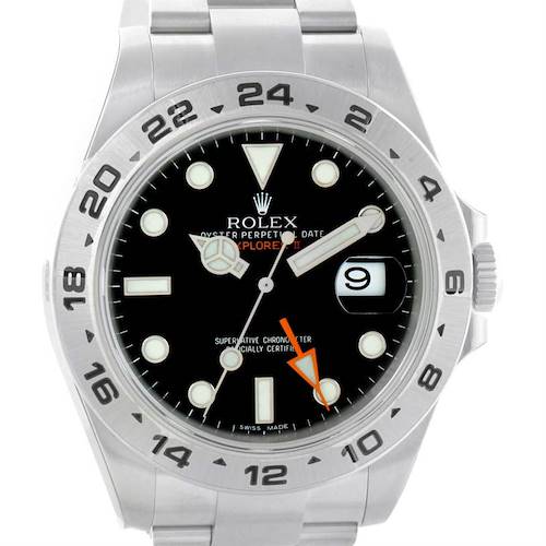 Photo of Rolex Explorer II Automatic Black Dial Watch 216570 Box Papers Unworn