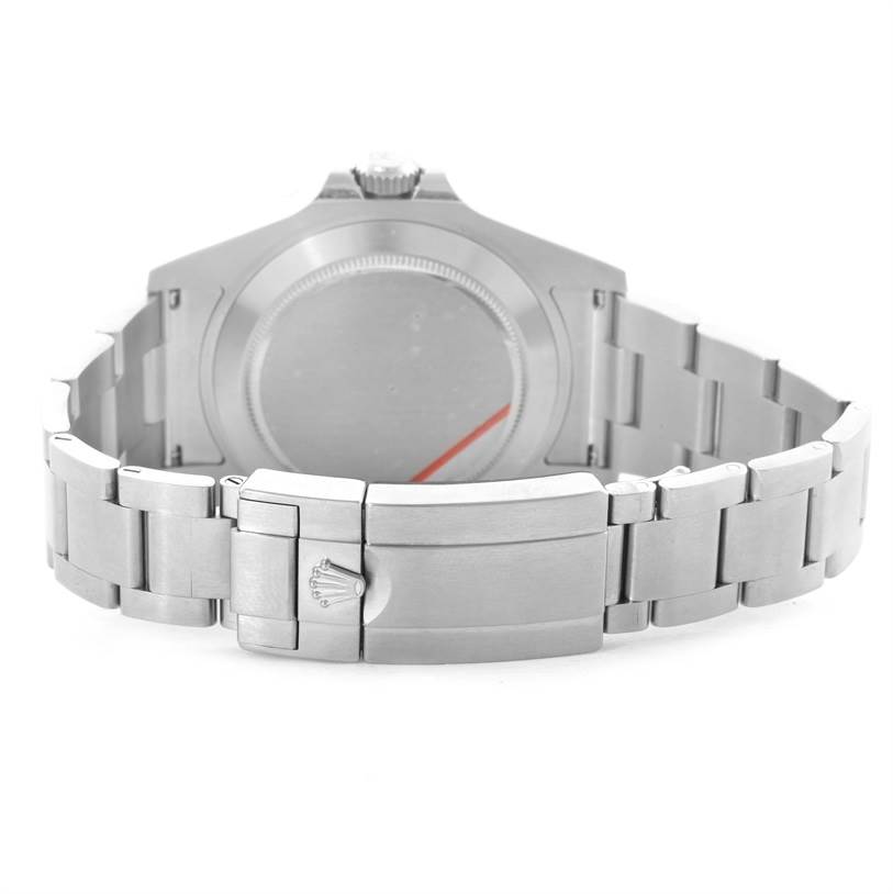 The image shows the back, bracelet, and clasp of a Rolex Explorer 216570WSO Men's Stainless Steel White Dial 216570WSO Men's Stainless Steel White Dial model watch.