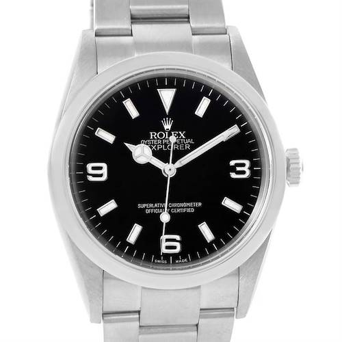 Photo of Rolex Explorer I Black Dial Stainless Steel Automatic Mens Watch 114270