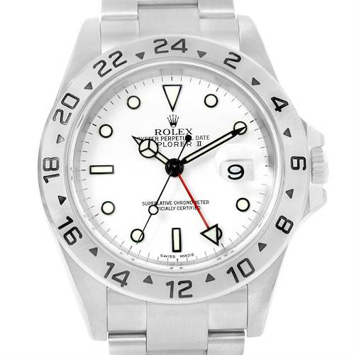 Photo of Rolex Explorer II White Dial Stainless Steel Automatic Watch 16570