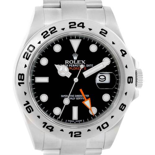 Photo of Rolex Explorer II Automatic Black Dial Steel Mens Watch 216570